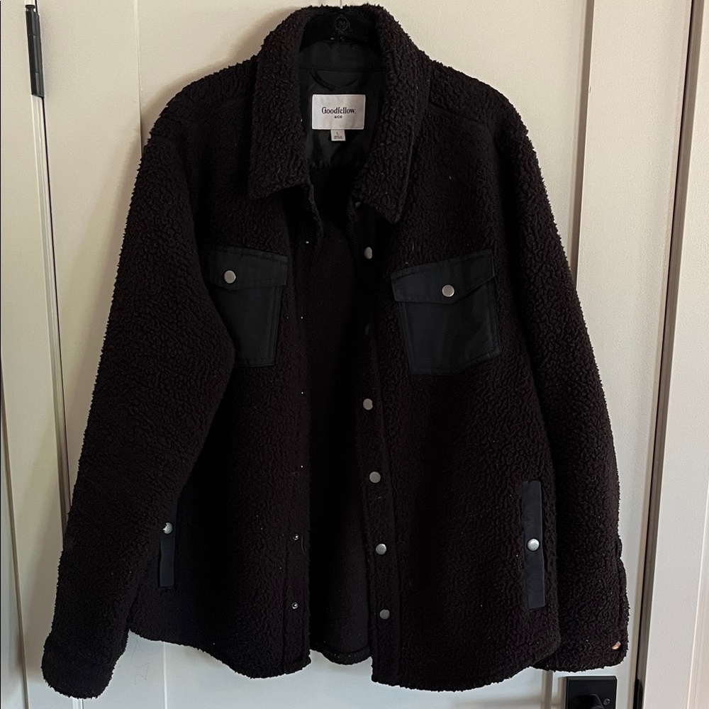 Goodfellow & Co Men's Dark Jacket with Sherpa Lining